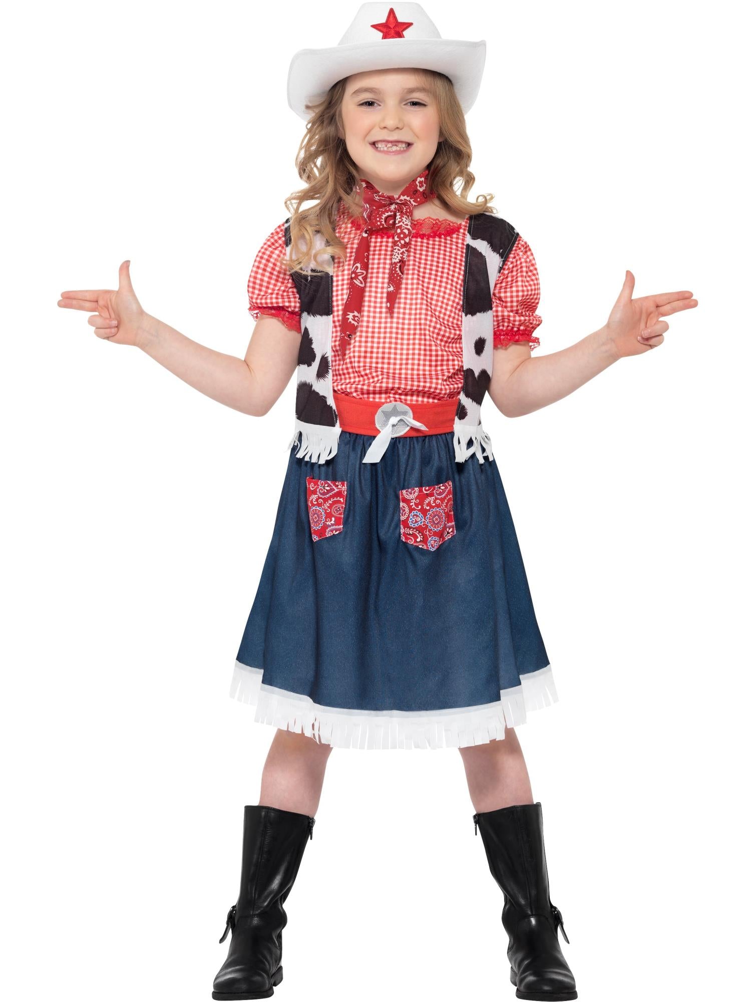smiffys-fever-cowgirl-sweetie-kost-m-m-dchen-gr-m-mit-hut image 2