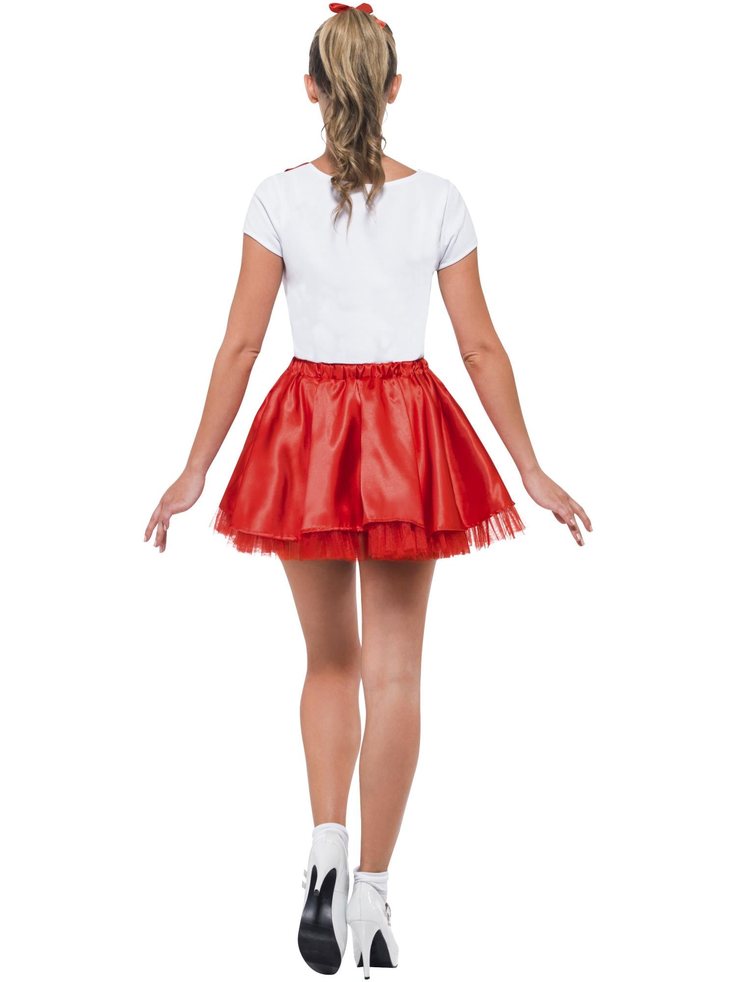 smiffys-fever-sandy-cheerleader-kost-m-rot-wei-s image 2