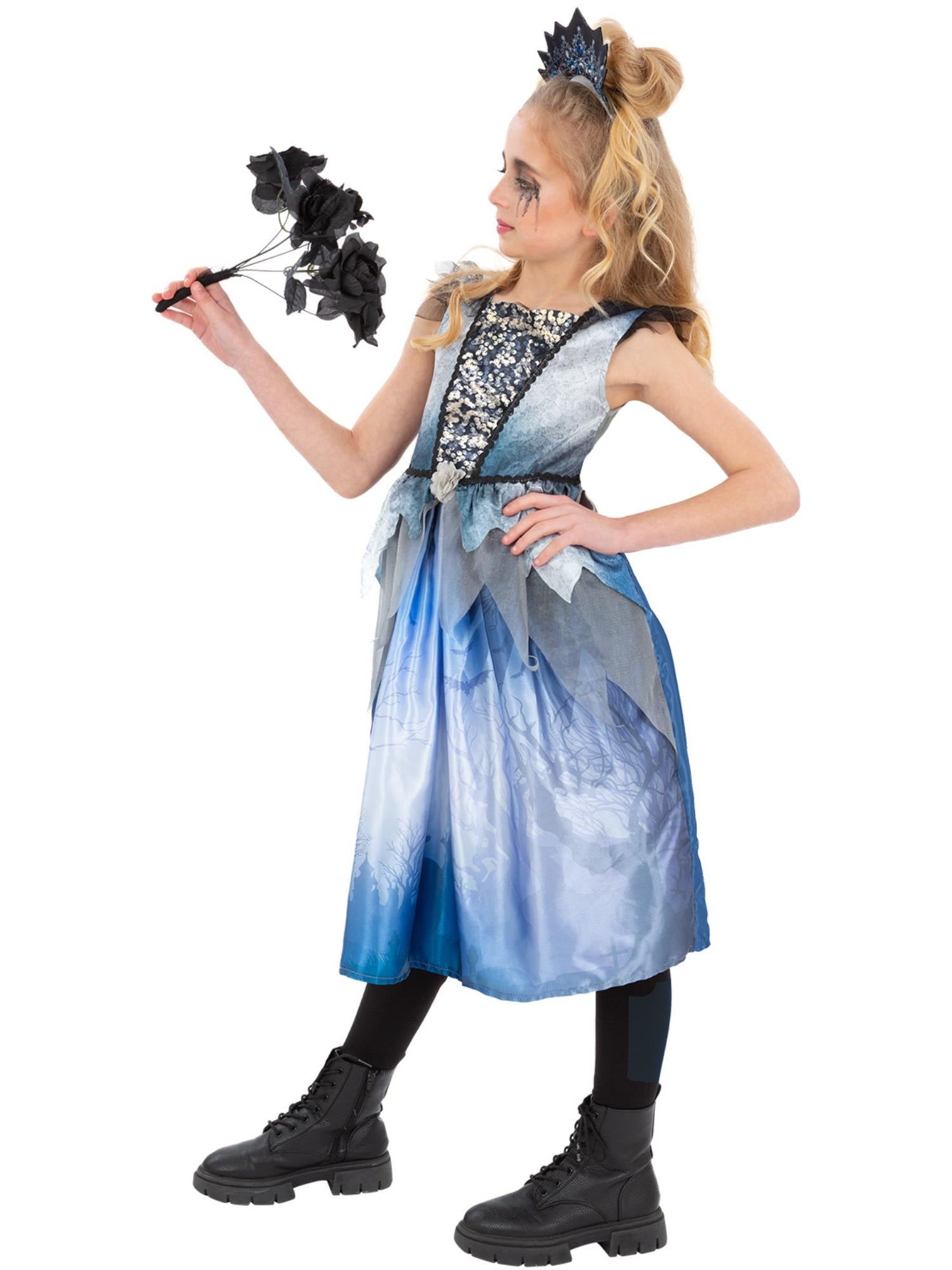 smiffys-fever-spirit-bride-kost-m-m-dchen-s-blau image 4