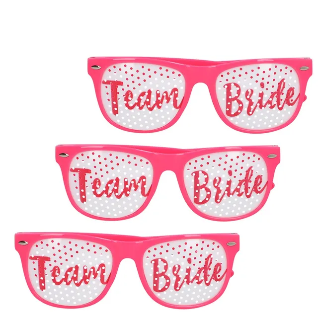 boland-accessories-partybrillen-team-bride-rosa-3er-set image 1