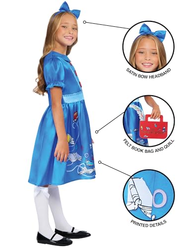 rubie-s-deluxe-matilda-kinderkost-m-7-8-jahre-kleid-blau image 8