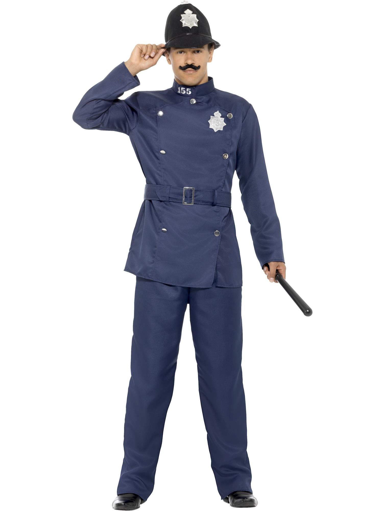 smiffys-fever-london-bobby-polizei-kost-m-herren-m-blau image 1