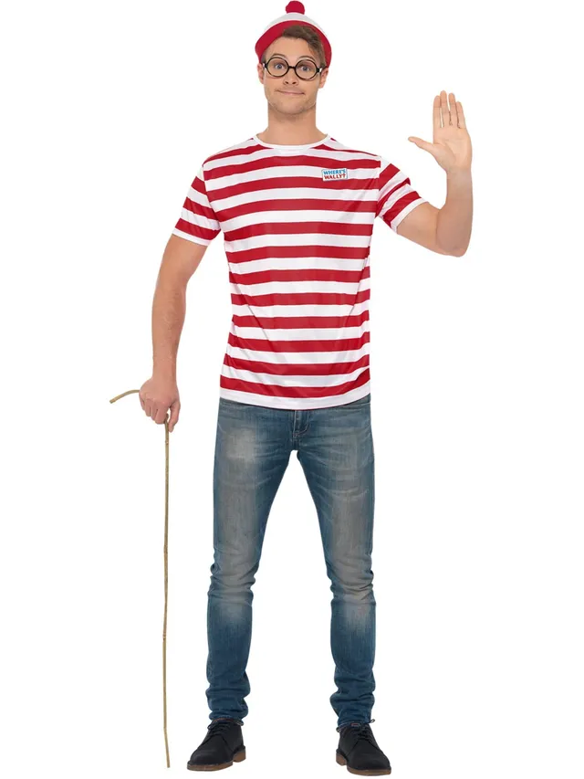 smiffys-fever-wheres-wally-kit-rot-wei-herren image 1