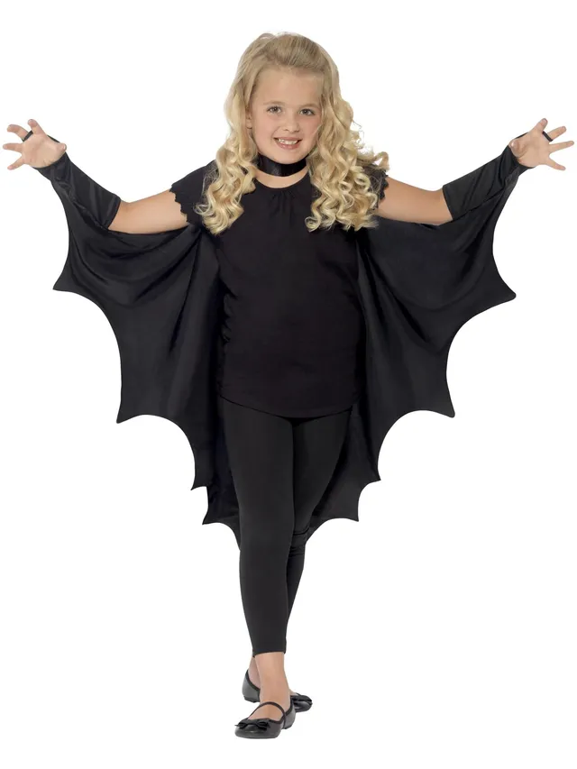 smiffys-fever-vampir-fledermaus-fl-gel-kinder-schwarz image 1