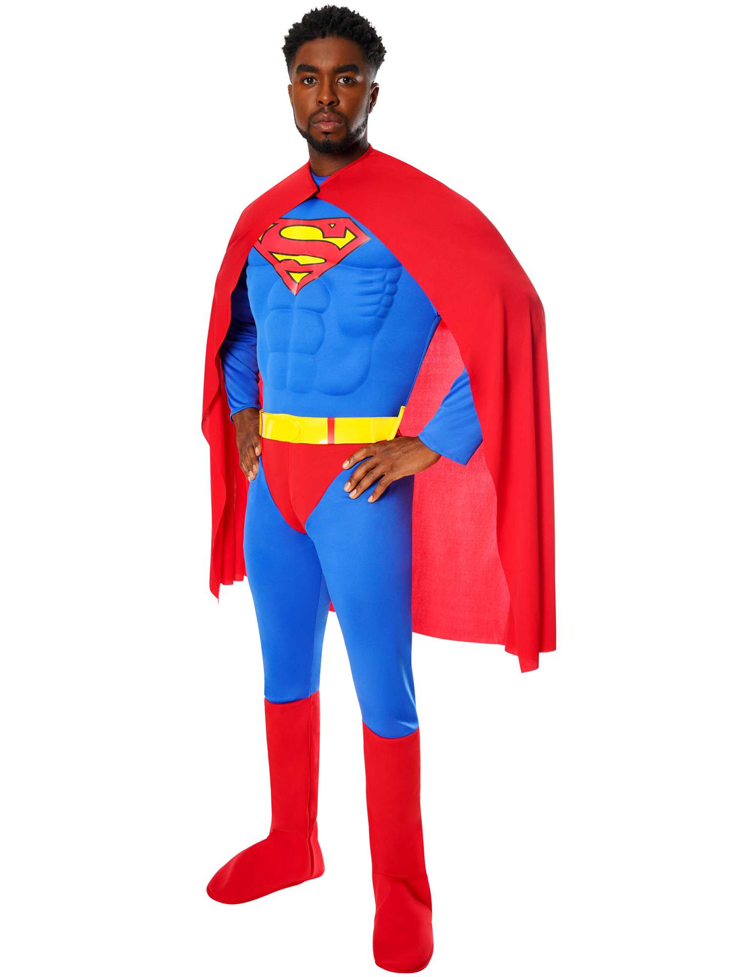 rubies-superman-kost-m-luxe-mit-muskeln-und-cape image 1