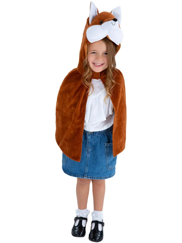 smiffys-fever-fuchs-pl-sch-cape-kinder-braun-4-7-jahre image 1