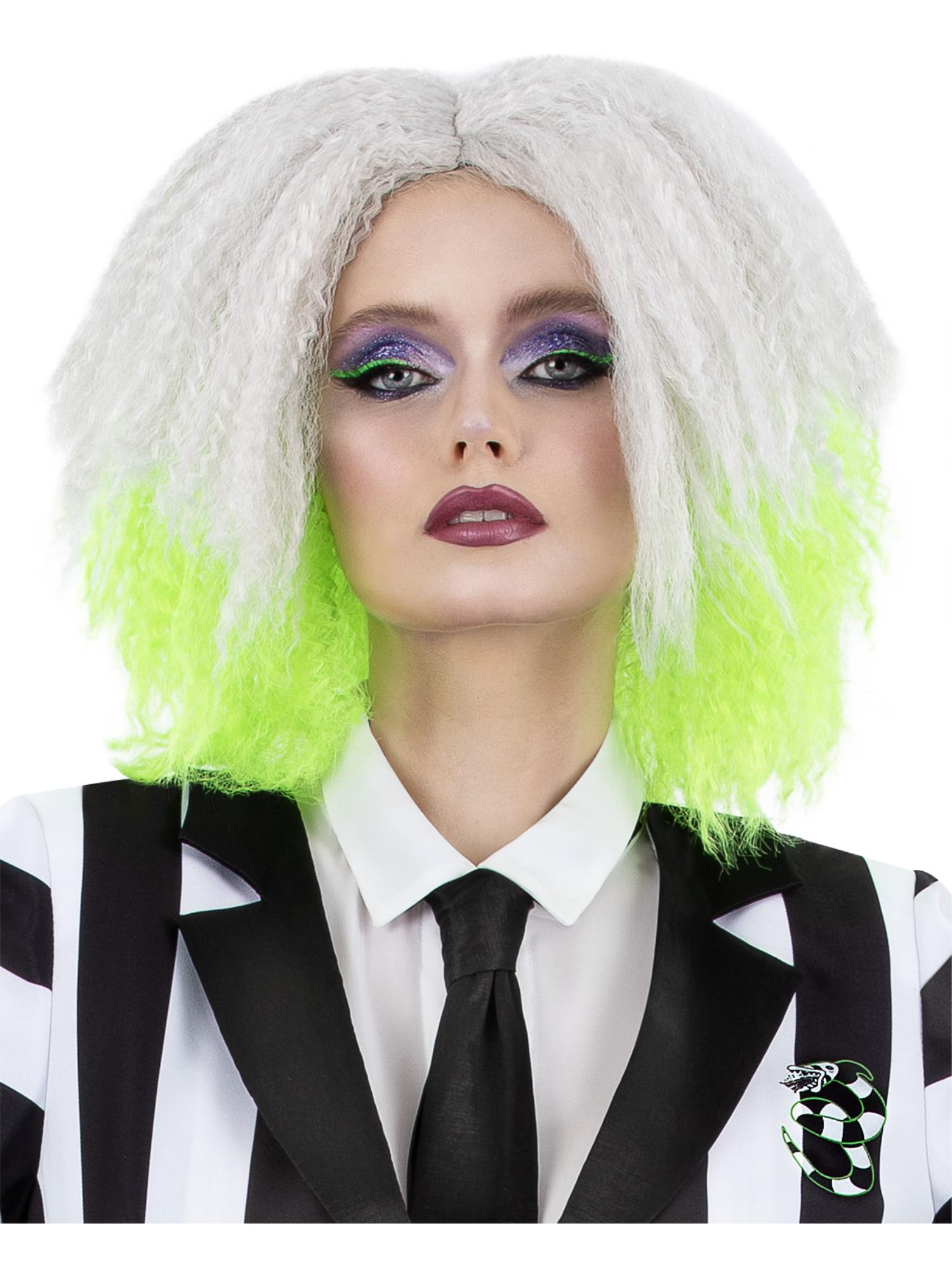 smiffys-fever-beetlejuice-per-cke-damen-wei-gr-n image 2