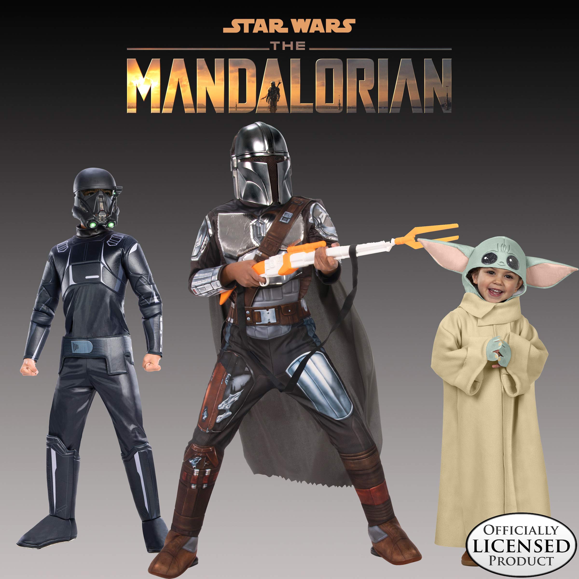 rubie-s-deluxe-mandalorian-jungen-kost-m-silber-gr-e-m image 4