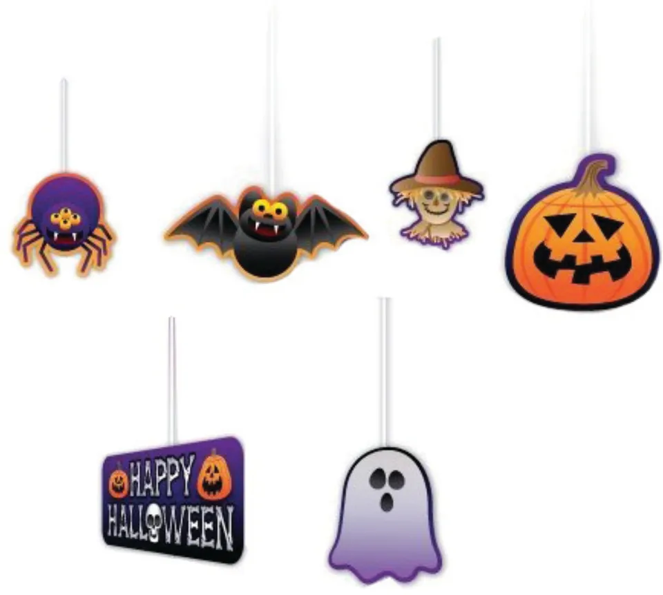 rubies-halloween-h-ngedeko-6er-set-karton-zum-aufh-ngen image 1