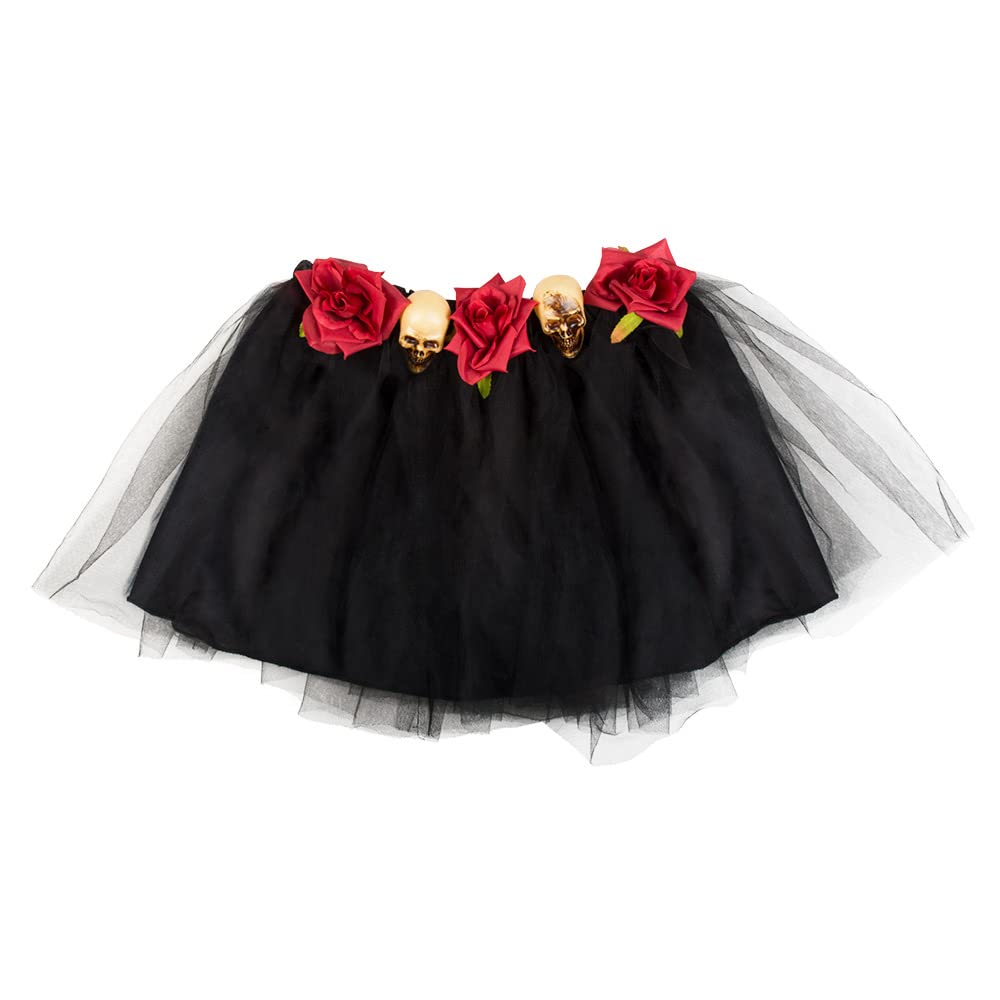 boland-halloween-tutu-dia-de-los-muertos-t-ll-schwarz-rot image 3
