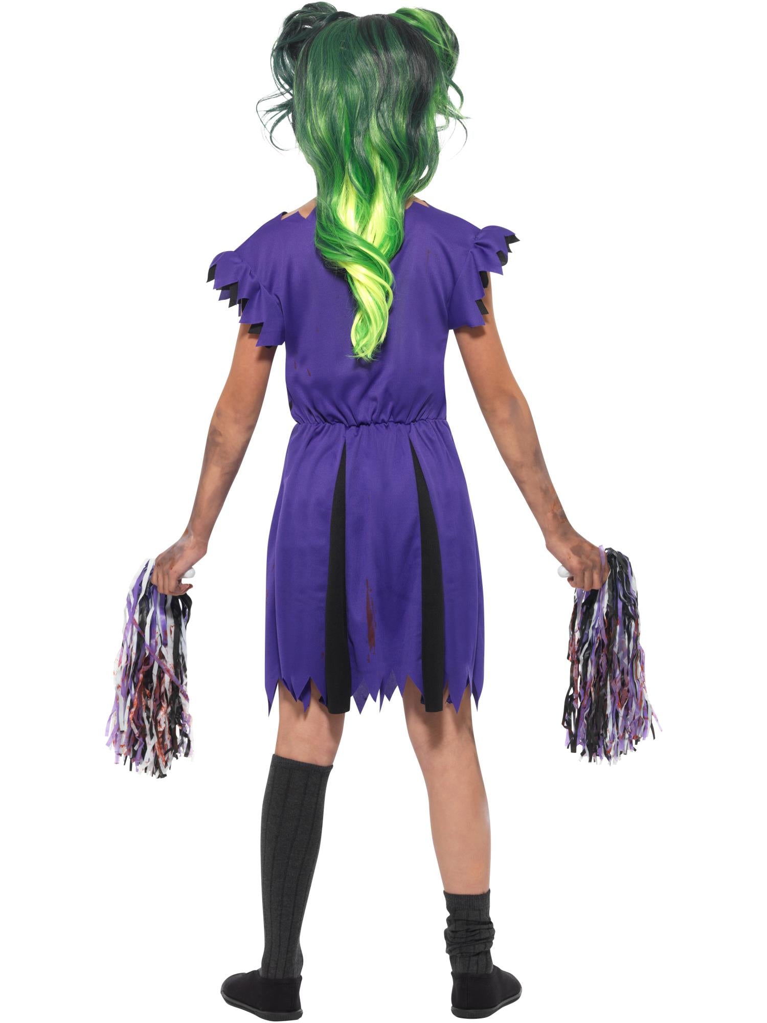 smiffys-fever-dark-cheerleader-kinderkost-m-m-7-9-jahre-lila image 3