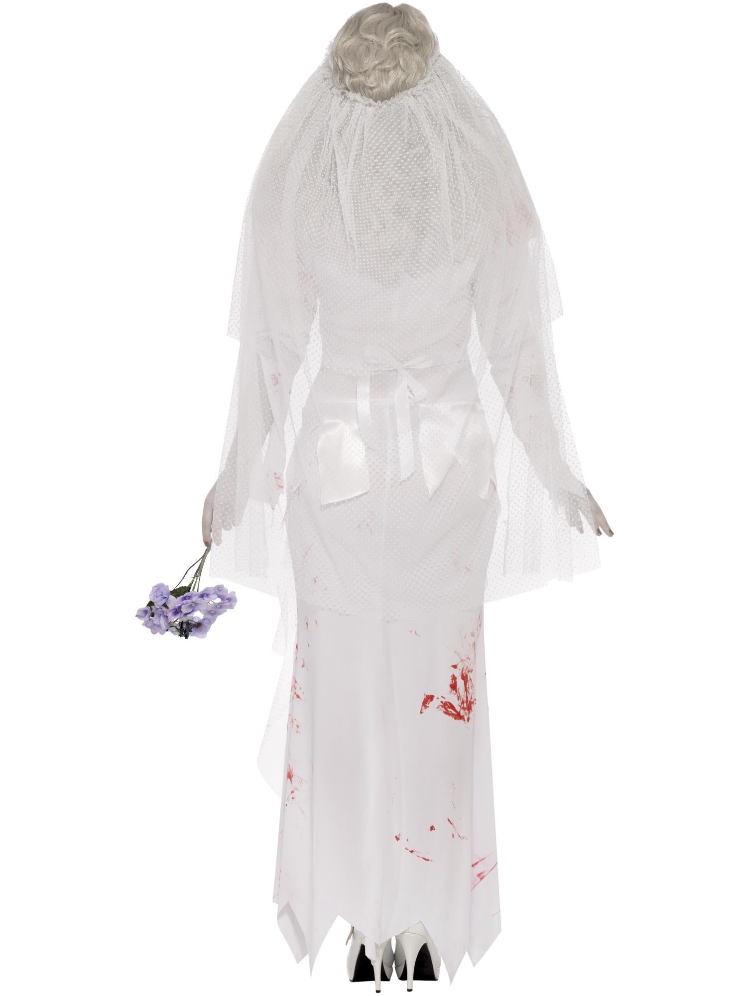 smiffys-fever-zombie-bride-kost-m-wei-s-schleier image 2