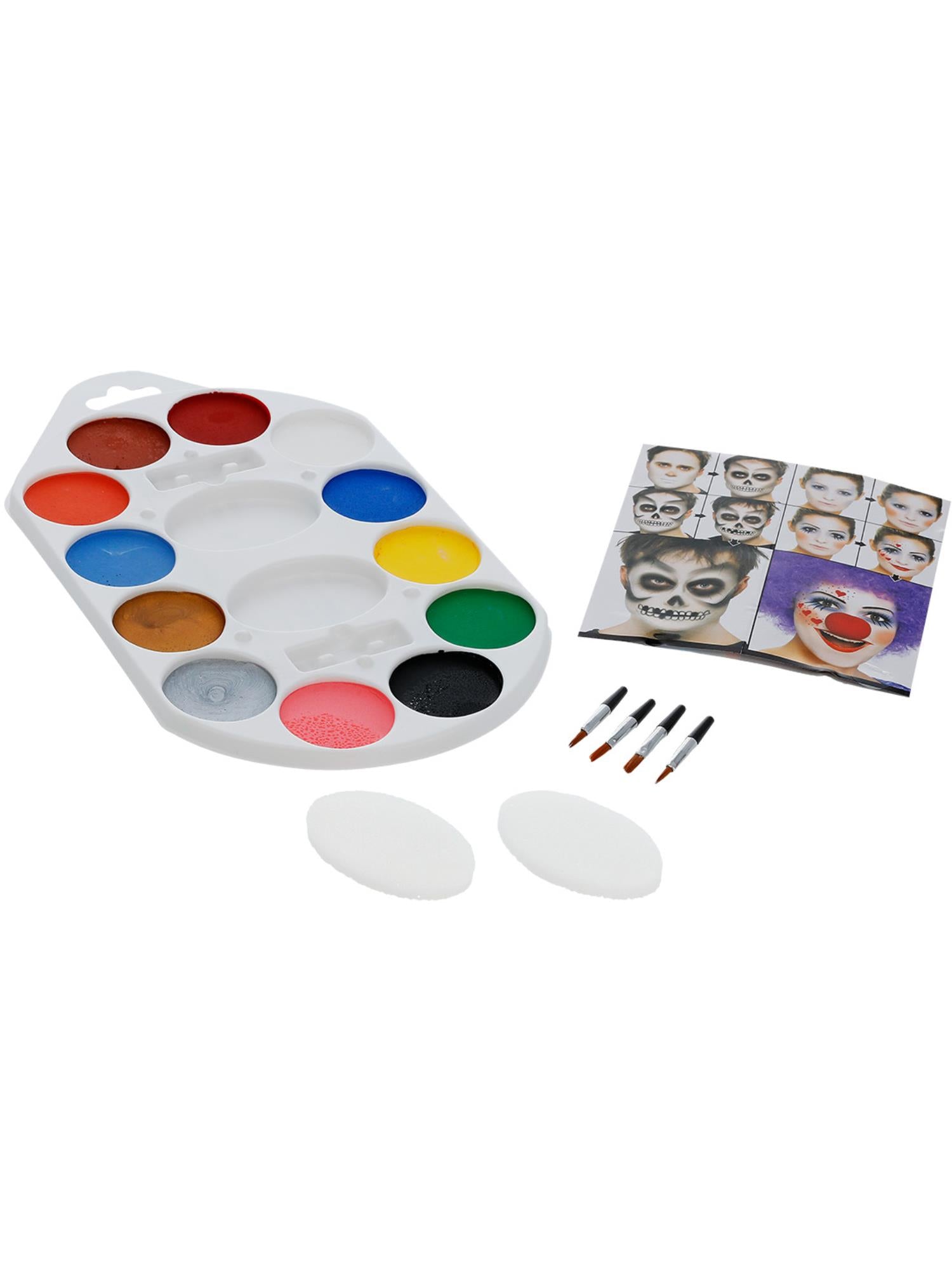 smiffys-makeup-fx-schminkpalette-12-farben-bunt-mit-schwamm image 2