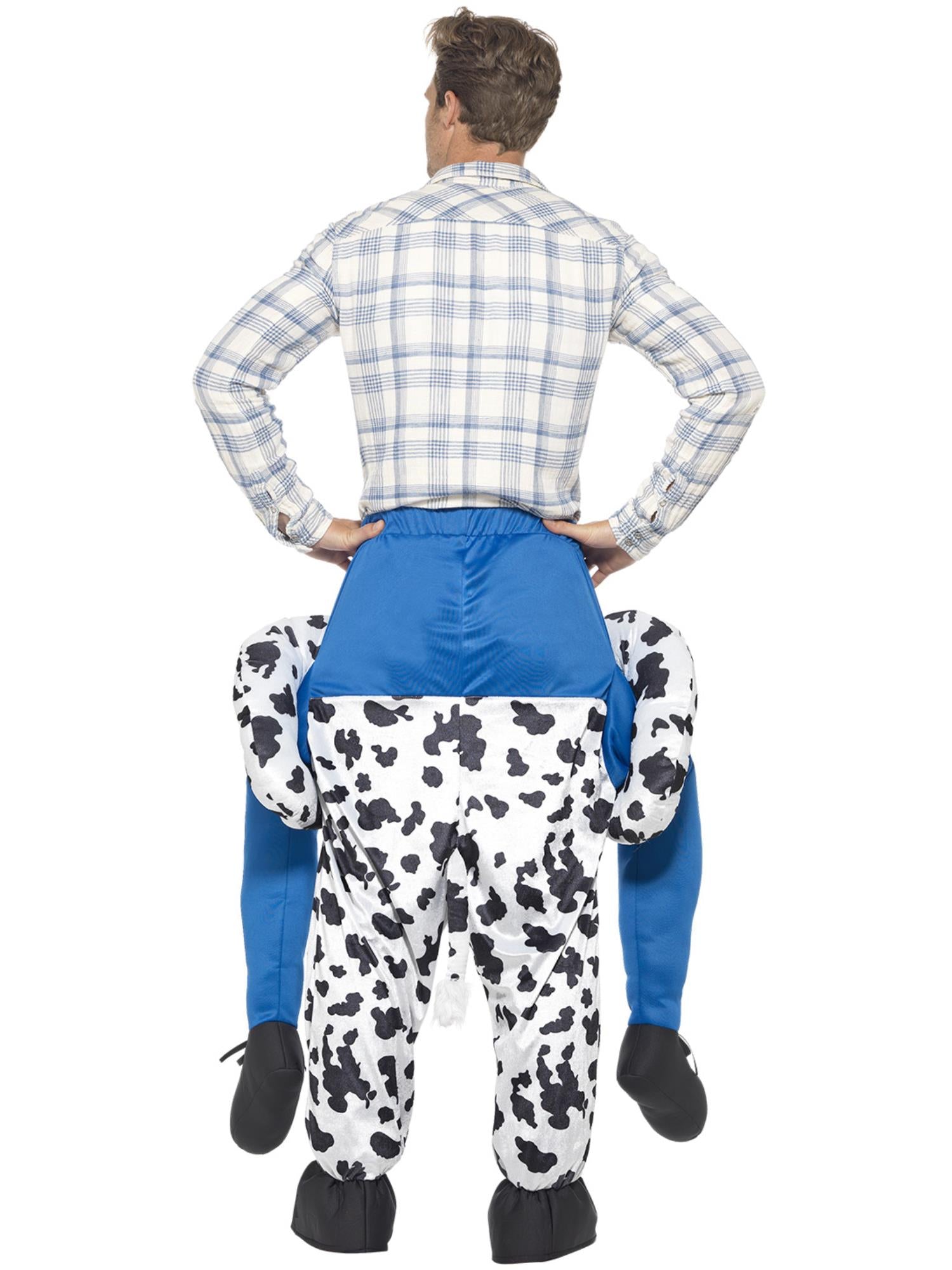 smiffys-fever-piggyback-kuh-kost-m-einteiler-schwarz-wei image 2