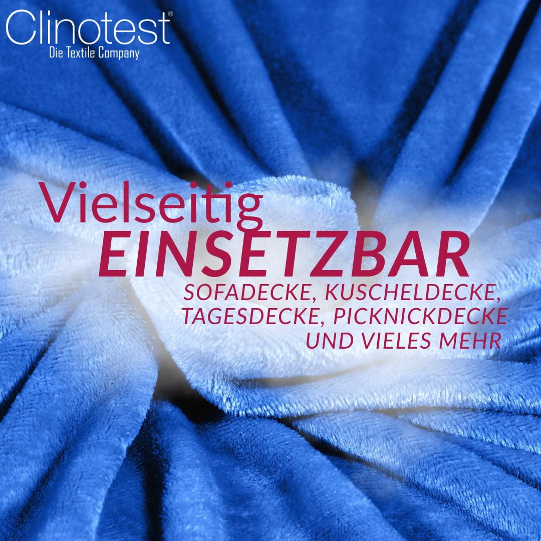 clinotest-bettwaren-kuscheldecke-blau-150x220-polyester image 2