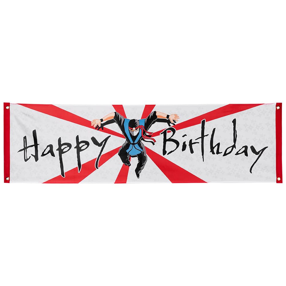 boland-ninja-happy-birthday-banner-180x50-cm-partydeko image 1