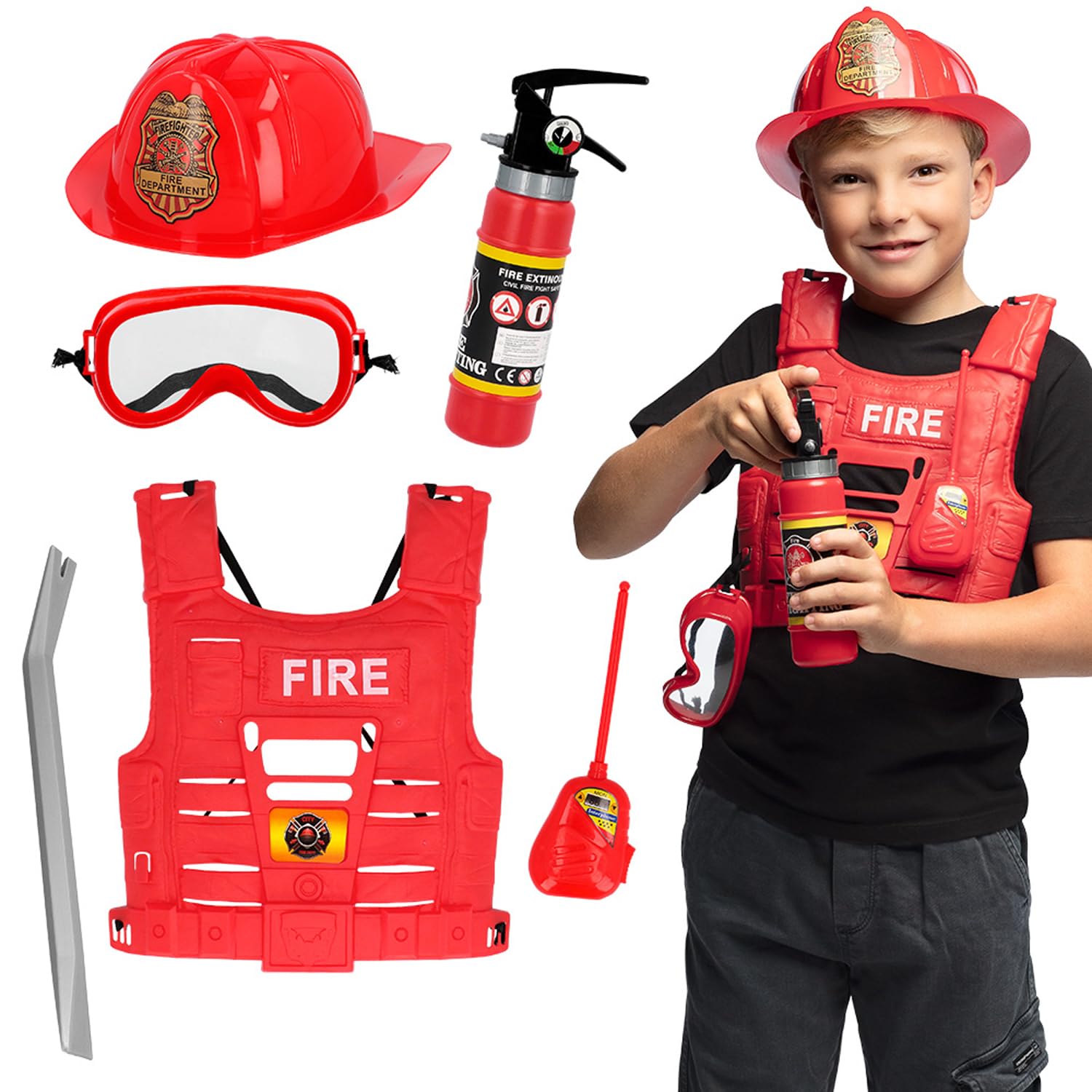 boland-feuerwehr-kost-mset-kinder-faschingskost-m image 1