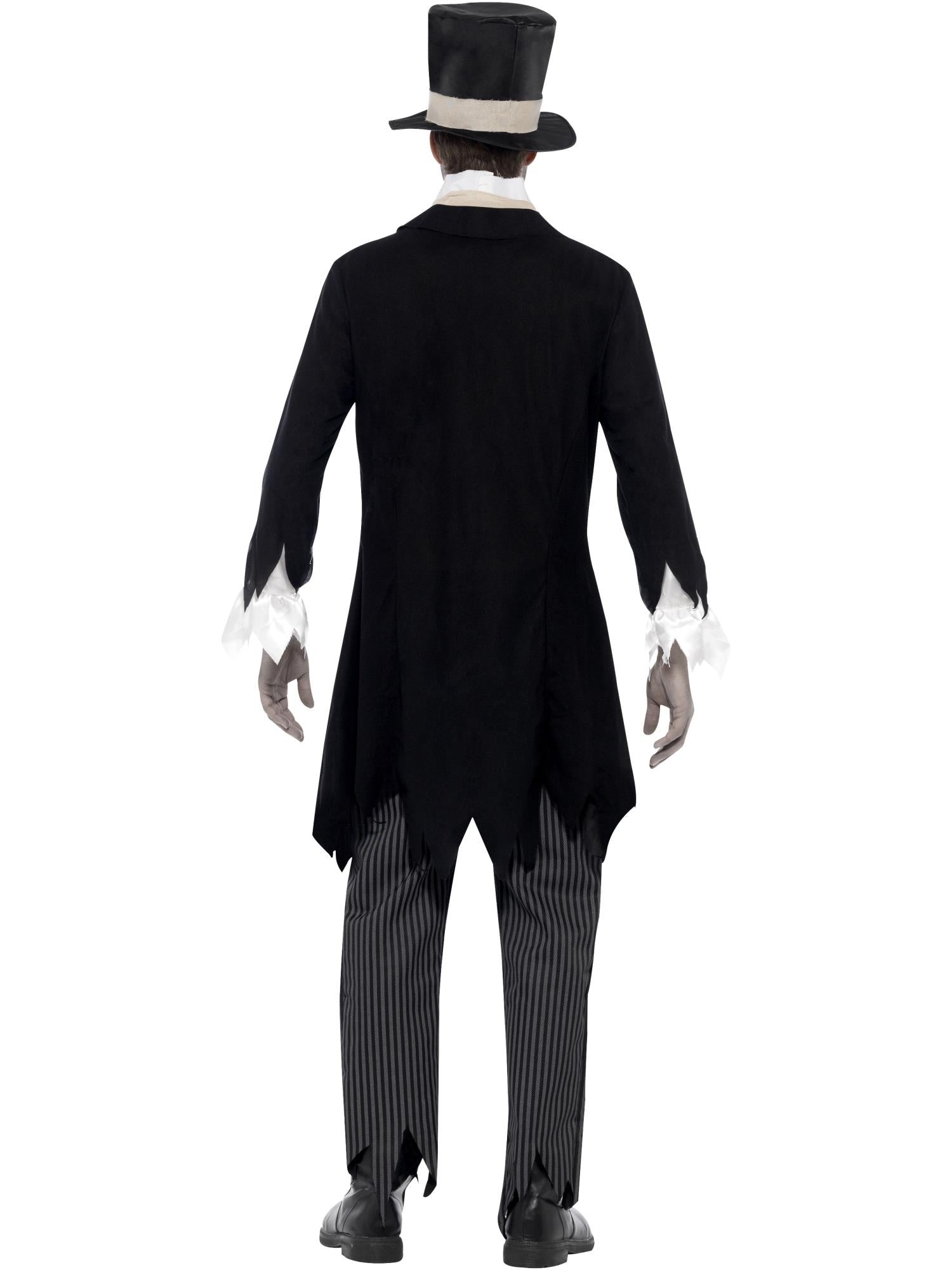 smiffys-fever-zombie-groom-kost-m-herren-m-schwarz image 2
