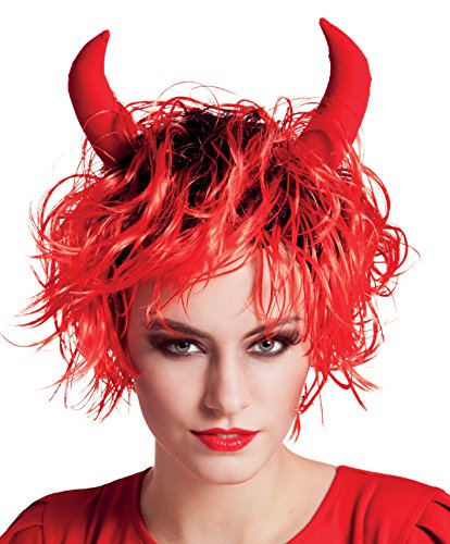 boland-wigs-teufelin-per-cke-schwarz-rot-mit-h-rnern image 3