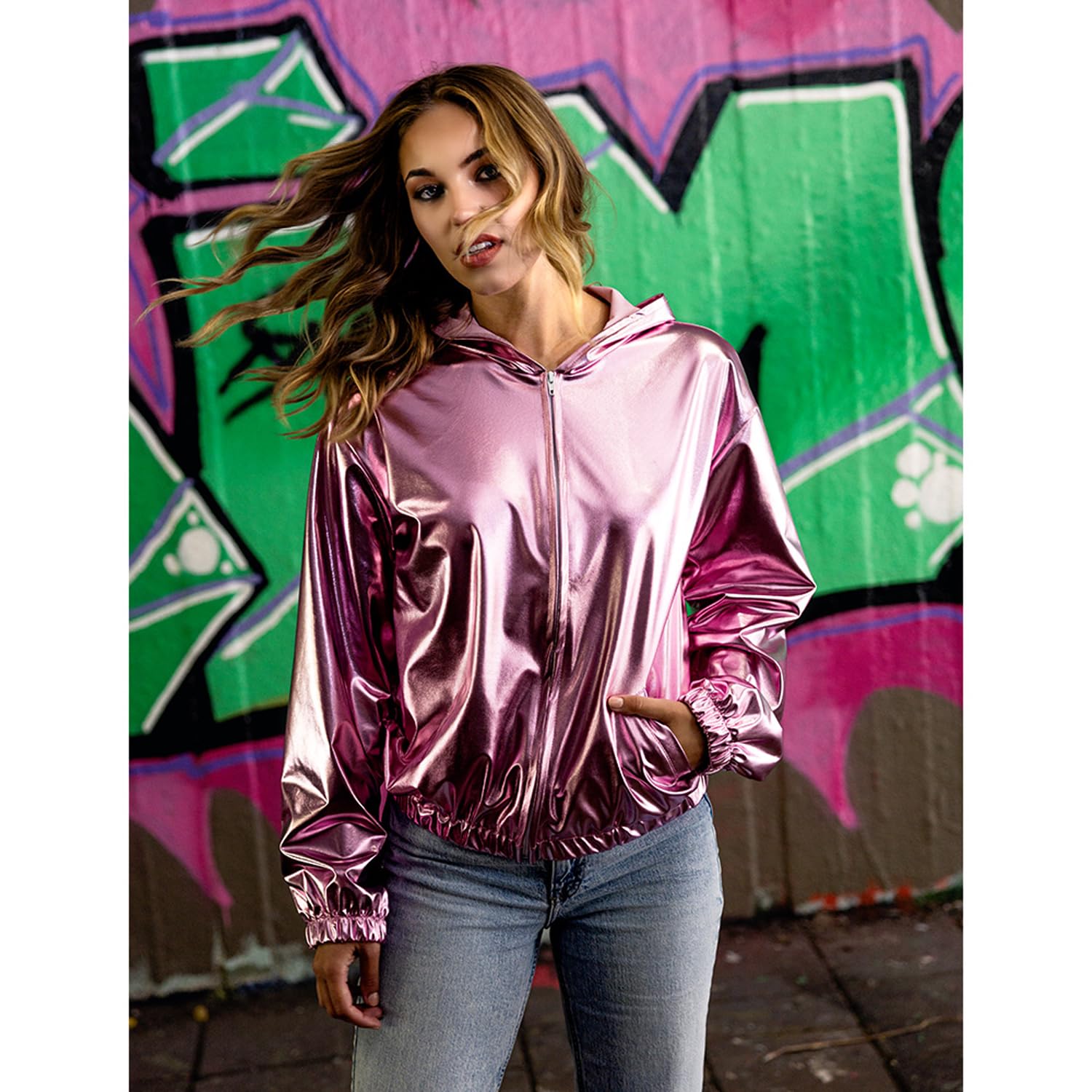 boland-rave-jacke-metallic-gold-gr-m-retro-kost-m image 3