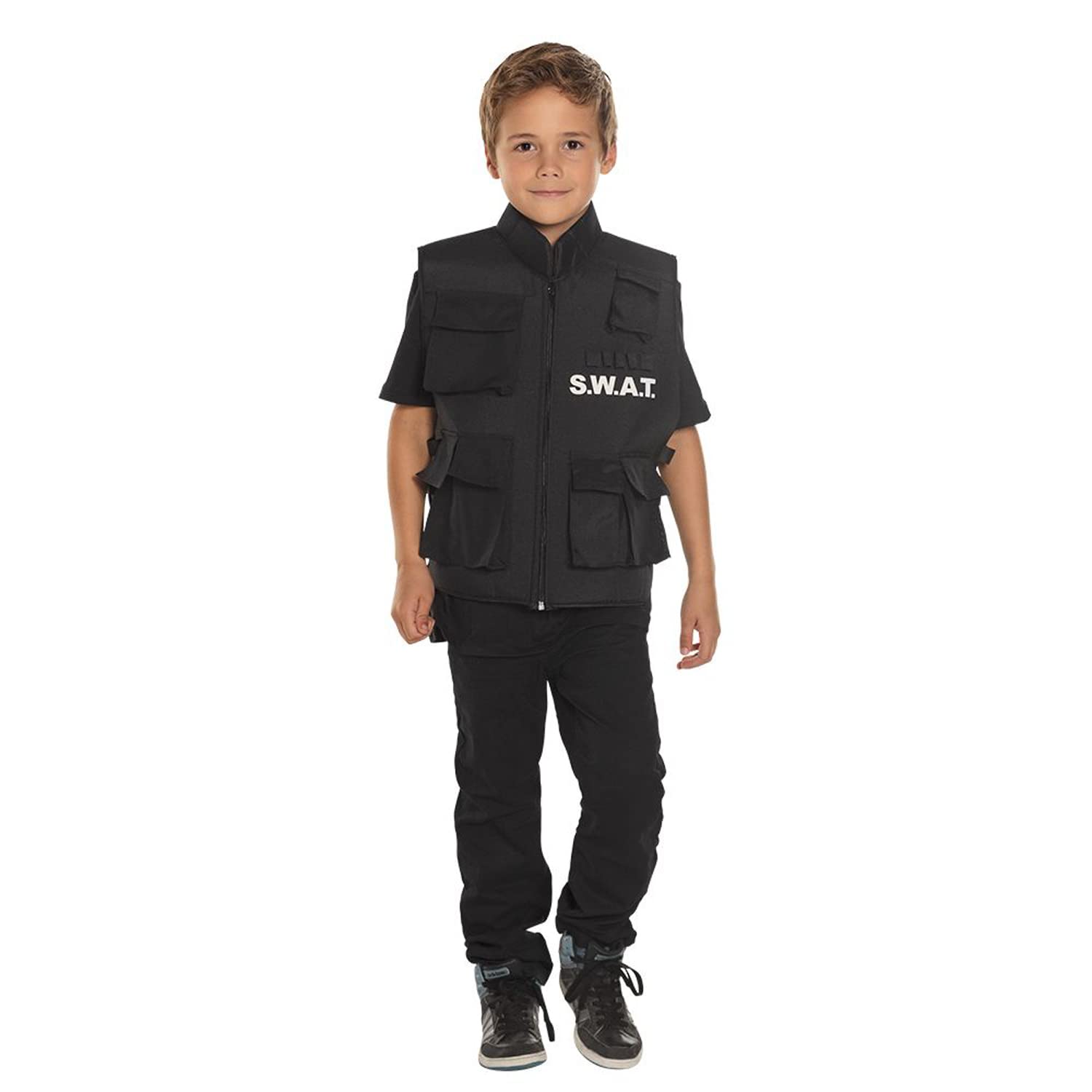 boland-swat-set-kinder-kost-m-schwarz-mit-helm image 4