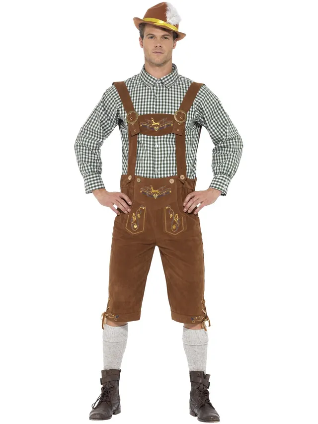 smiffys-fever-hanz-bayern-kost-m-herren-lederhosen-m image 1