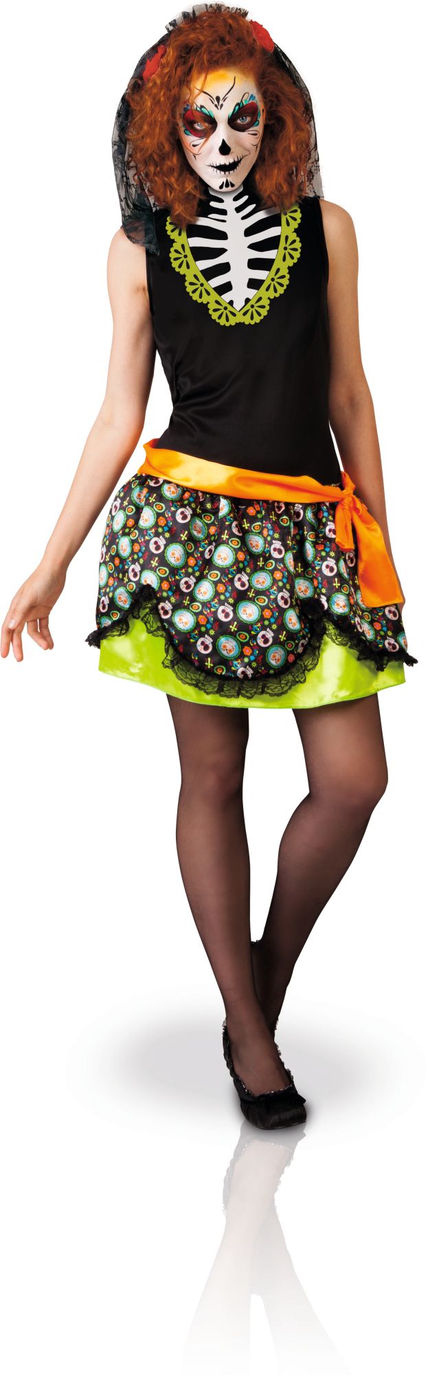 rubies-dia-de-los-muertos-kleid-damen-gr-n image 1