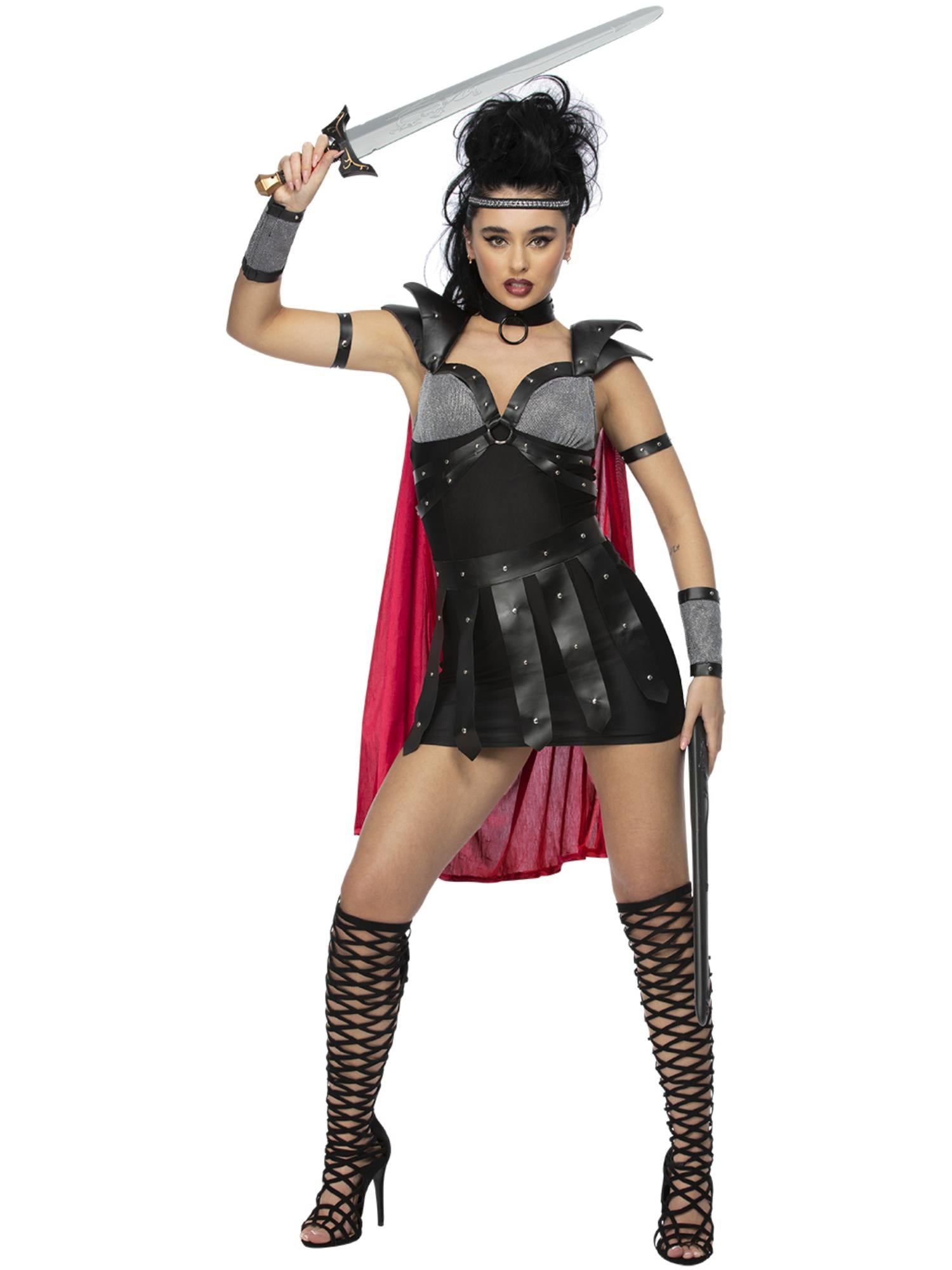 smiffys-fever-black-gladiator-kost-m-schwarz-damen image 2