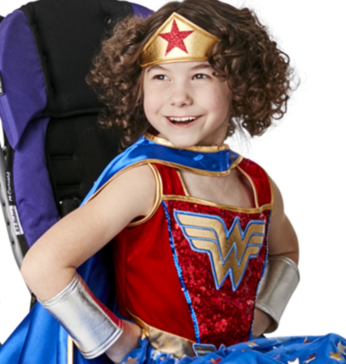 rubies-wonder-woman-kost-m-f-r-kinder-mit-cape-adaptiert image 3