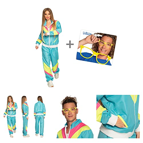 boland-retro-tracksuits-trainingsanzug-s-blau-gelb-brille image 6