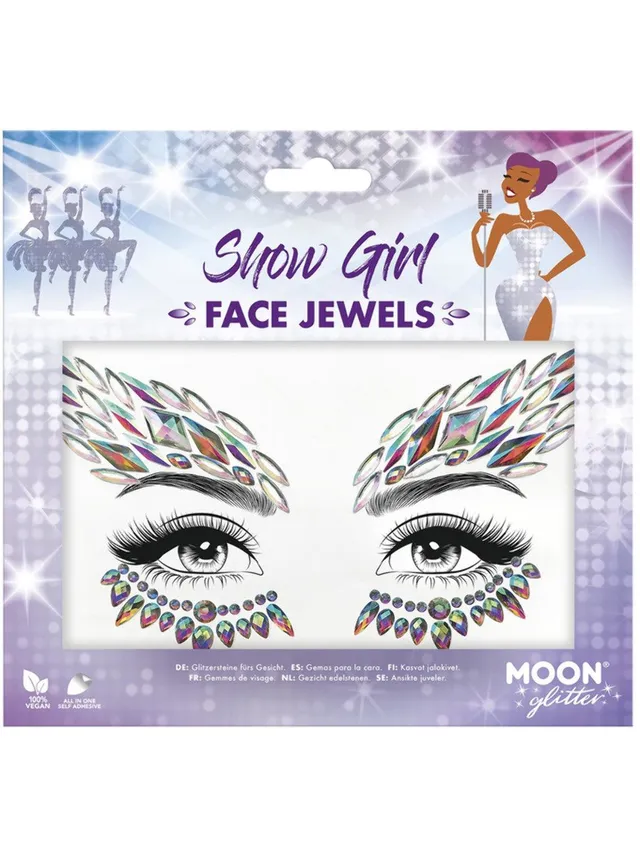 smiffys-makeup-fx-show-girl-gesichtssticker-multi image 1