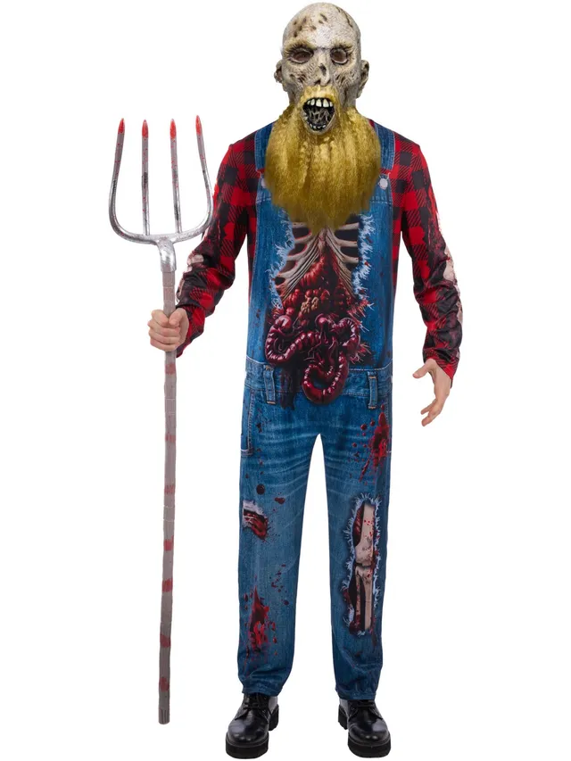 smiffys-fever-hillbilly-zombie-farmer-kost-m-overall-l-xl image 1
