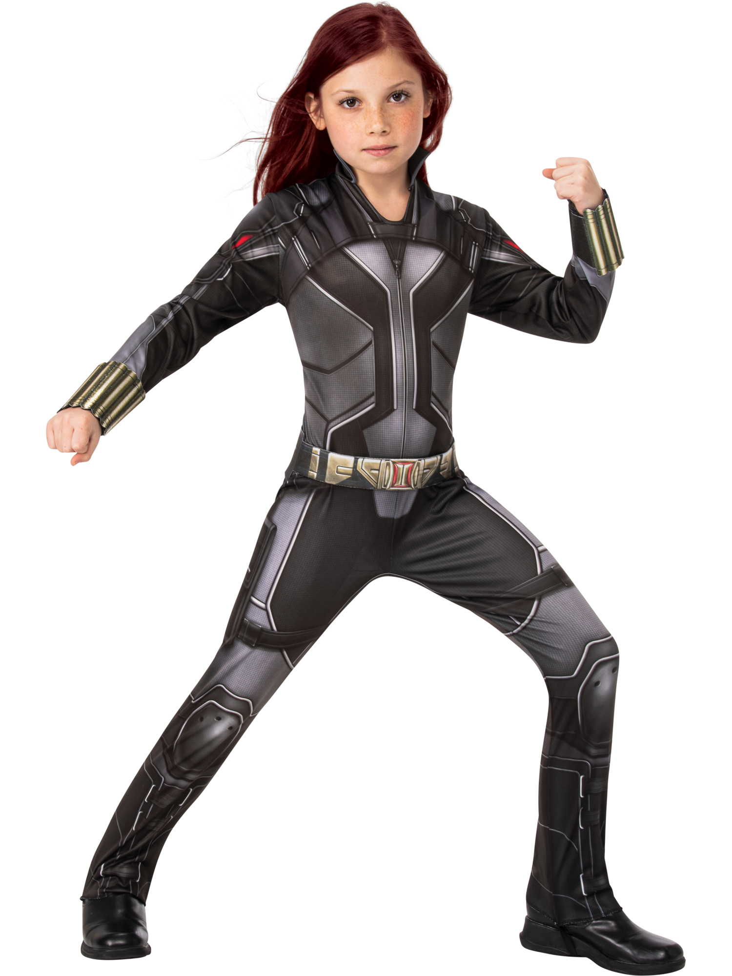 rubies-black-widow-kost-m-overall-grau-schwarz-g-rtel image 1