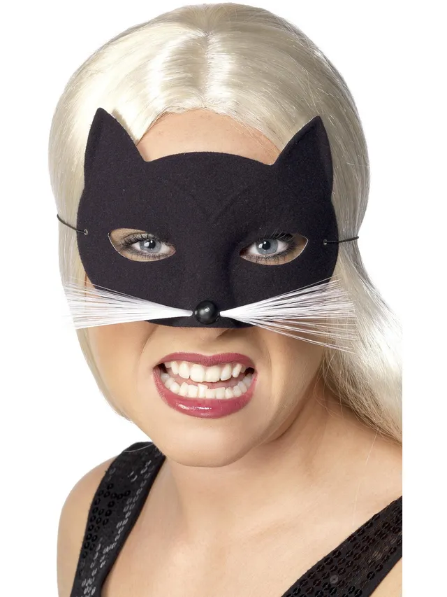 smiffys-fever-katzen-augenmaske-schwarz-einheitsgr-e image 1