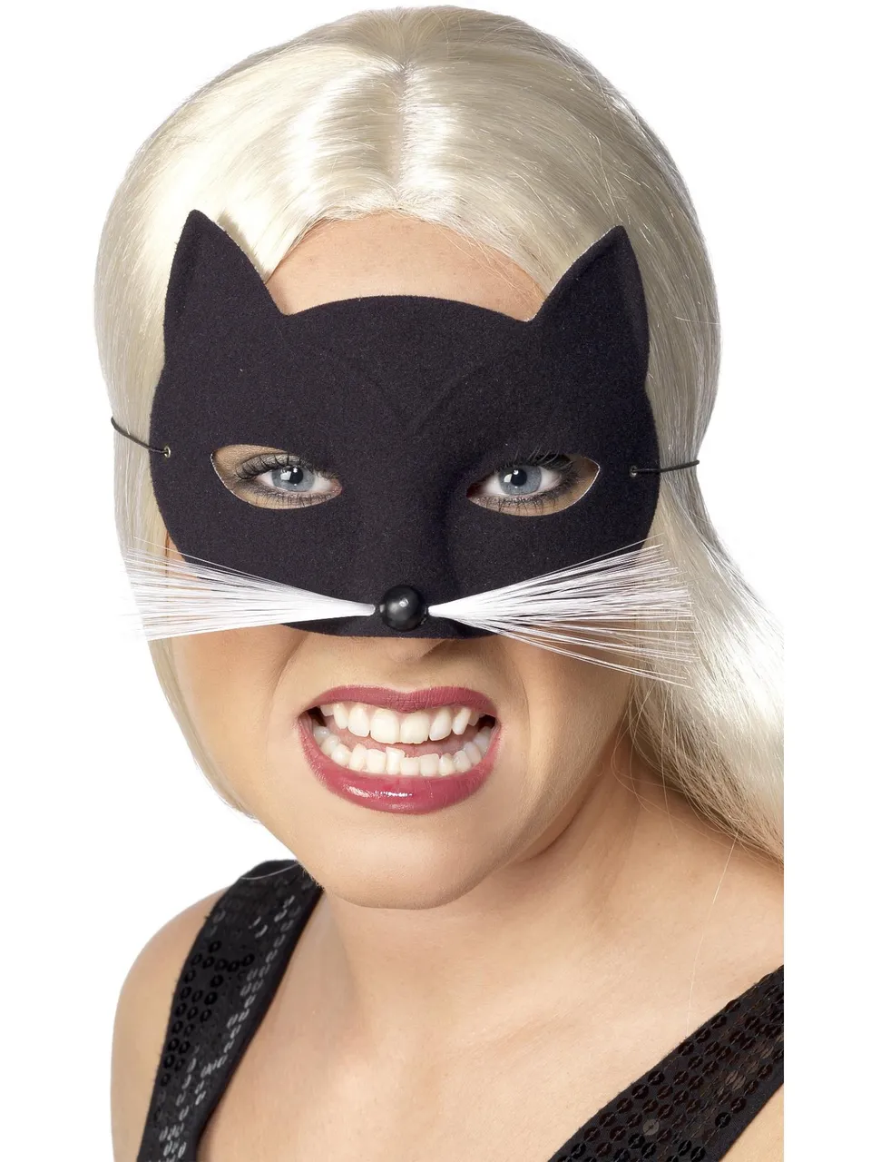 smiffys-fever-katzen-augenmaske-schwarz-einheitsgr-e image 1