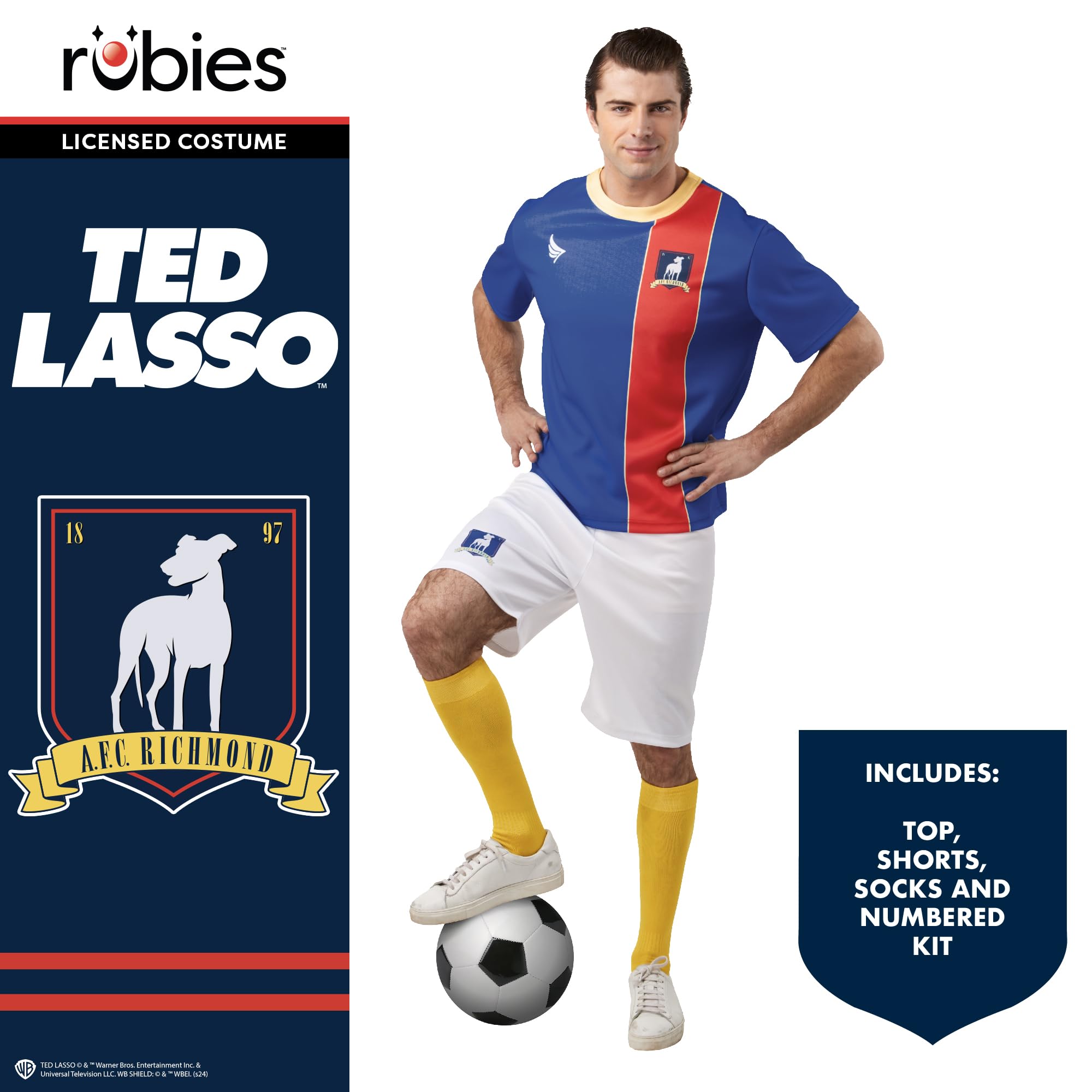 rubie-s-deluxe-ted-lasso-kost-m-l-afc-richmond-soccer image 2