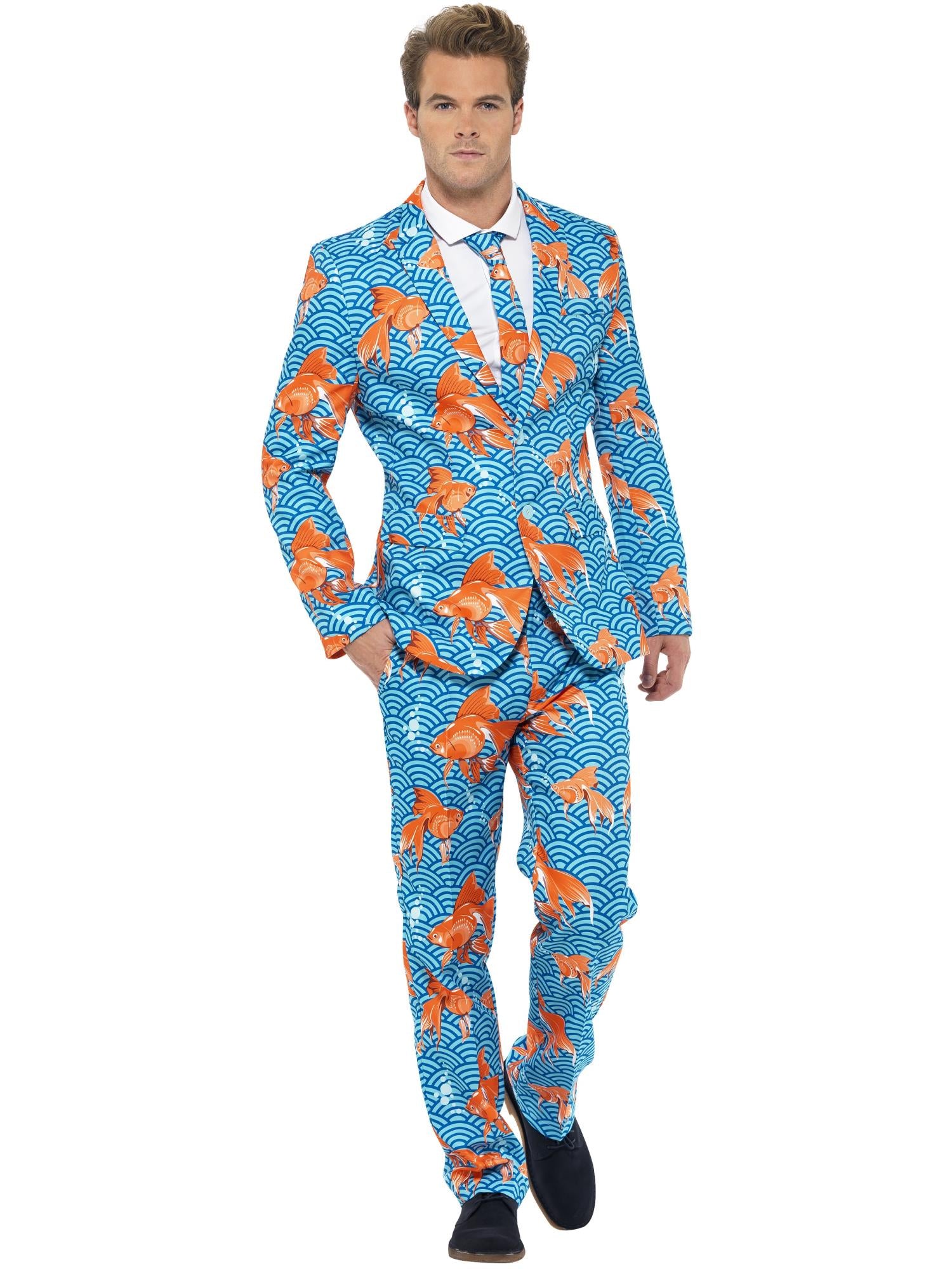 smiffys-stand-out-suits-goldfish-anzug-blau-orange-gr-e-m image 1