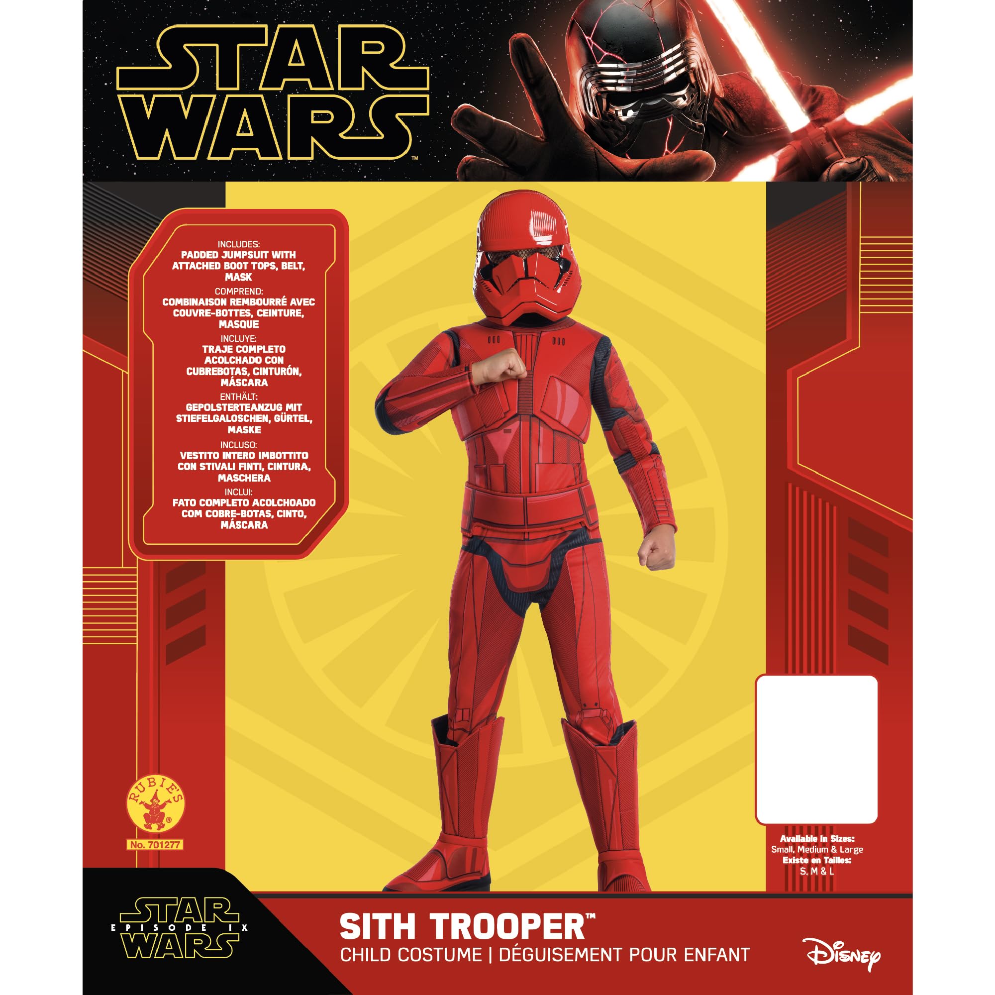 rubie-s-deluxe-red-stormtrooper-kost-m-l-8-10-j image 3