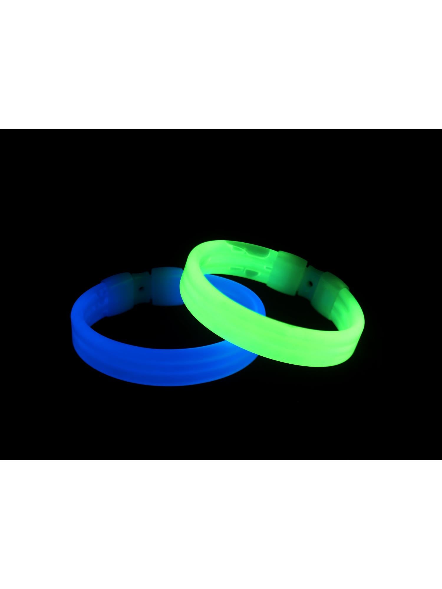 smiffys-time4fun-knicklicht-armband-breit-blau-gr-n-20cm image 1