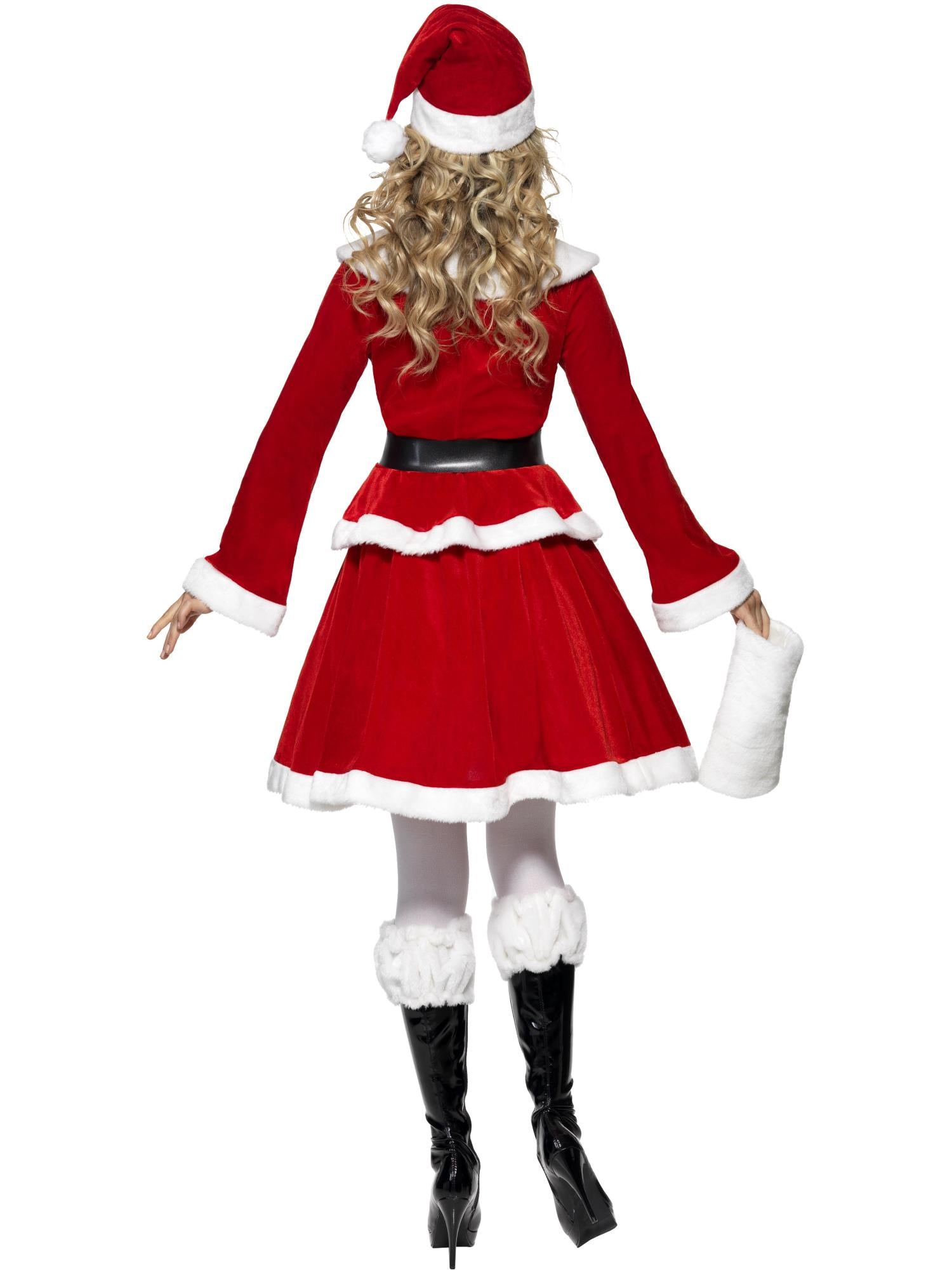 smiffys-fever-miss-santa-kost-m-rot-5-tlg-gr-m-mit-muff image 2