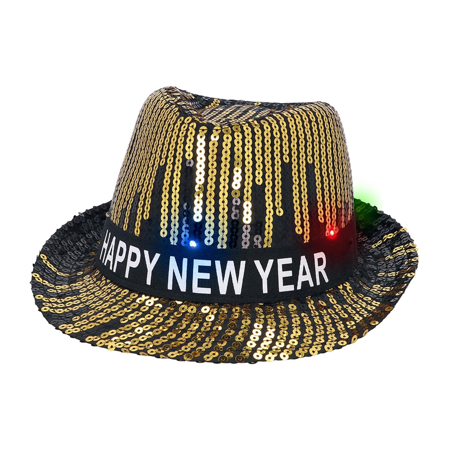 boland-13459-led-hut-happy-new-year-fedora-mit-pailletten image 1