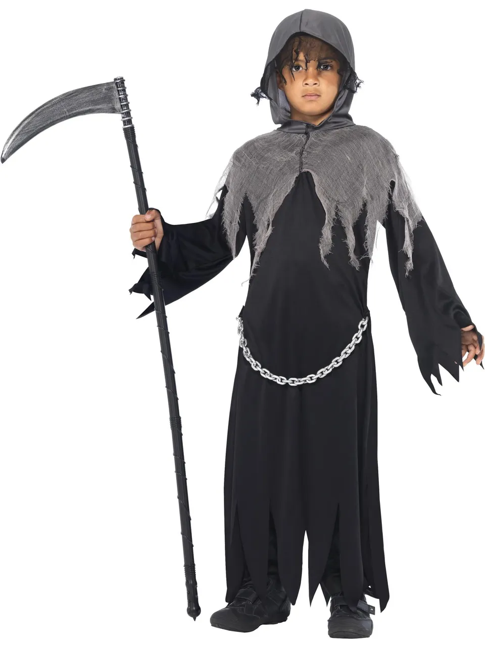 smiffys-fever-grim-reaper-kost-m-schwarz-kinder-gr-m-7-9 image 1