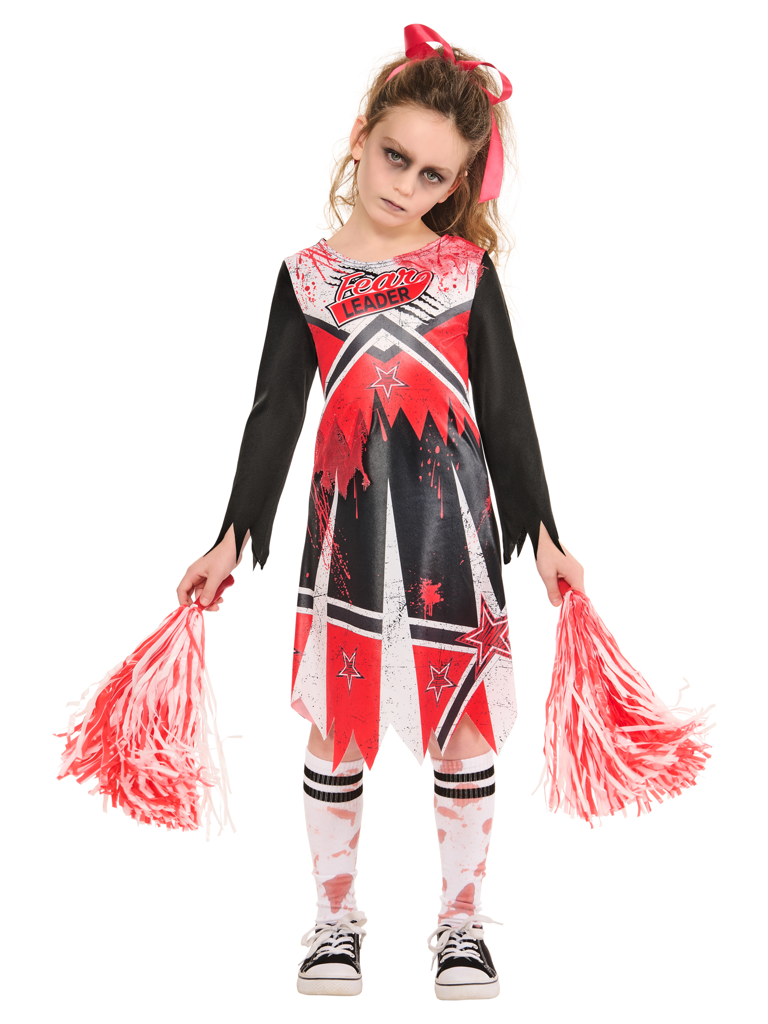 rubies-d-guisements-zombie-cheerleader-kost-m-kinder-mit-pompons image 4