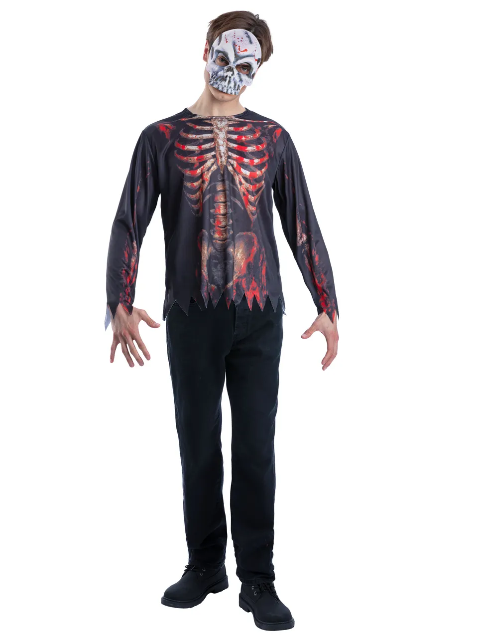 rubies-d-guisements-skelett-kost-m-top-maske-m-l image 1