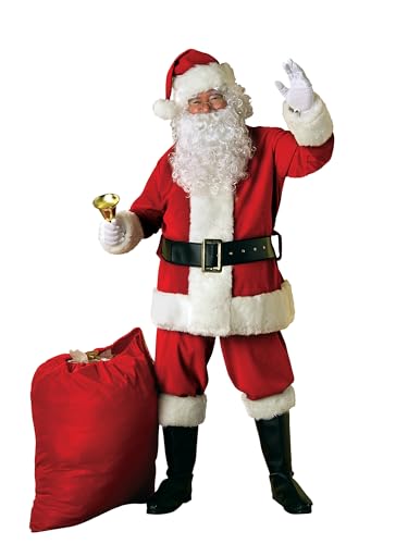 rubie-s-deluxe-weihnachtsmann-kost-m-samt-mit-per-cke image 5