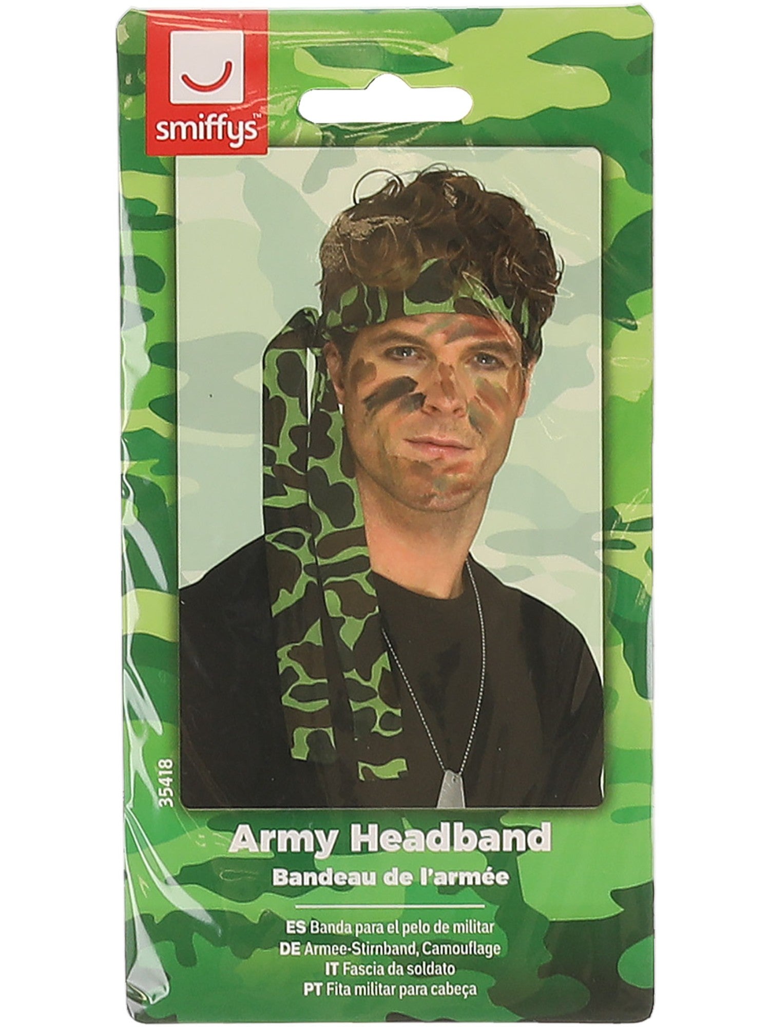 smiffys-fever-army-stirnband-tarnmuster-erwachsene image 3