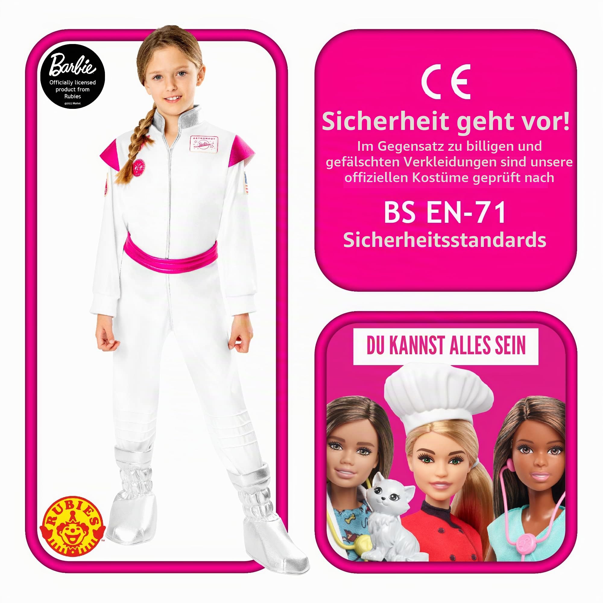 rubie-s-deluxe-barbie-astronaut-kinderkost-m-mit-overall image 2