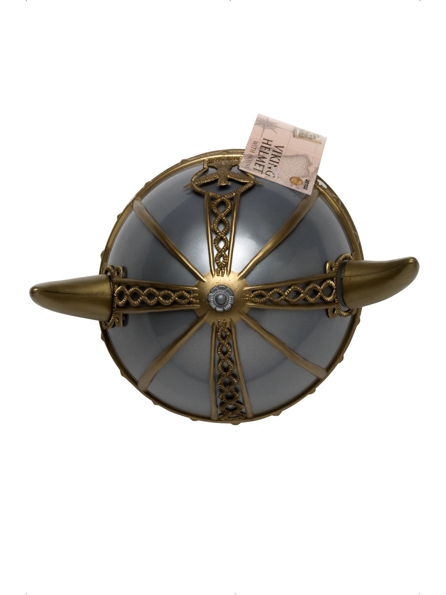 smiffys-fever-wikingerhelm-silber-gold-h-rner-helm image 2