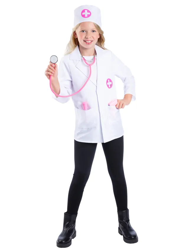 rubies-d-guisements-krankenschwester-kost-m-5-8-jahre-rosa-5-tlg image 1