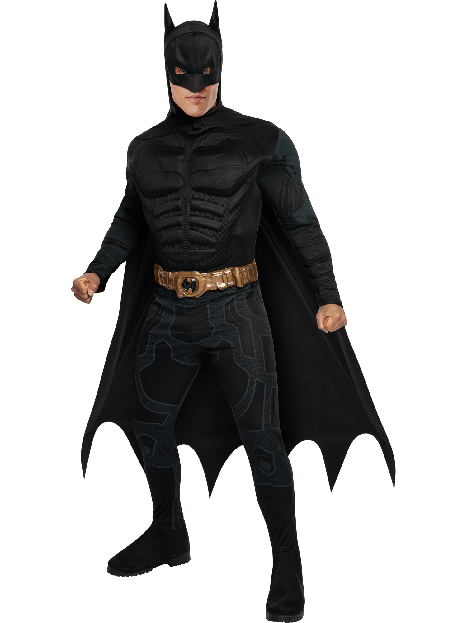 rubies-batman-dark-knight-luxe-kost-m-erwachsene-schwarz-muskeln image 1